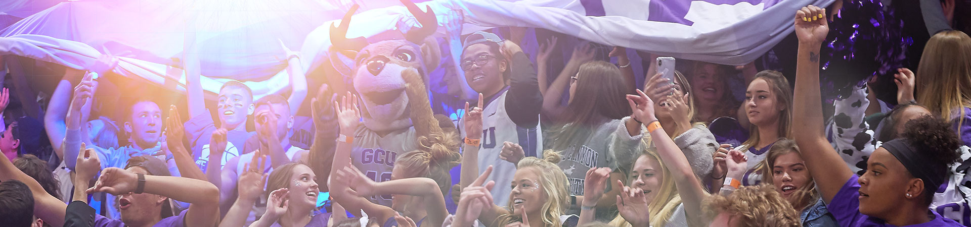 GCU fans at Men's basketball game